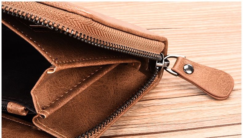 メンズ長財布 小型 ヴィンテージ風コンパクト財布