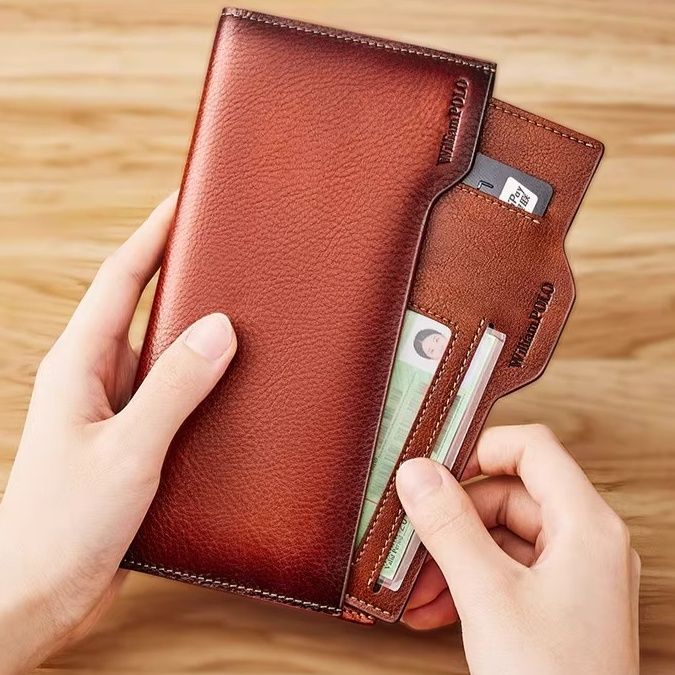 メンズ長財布 小型 スマートポケット紳士財布