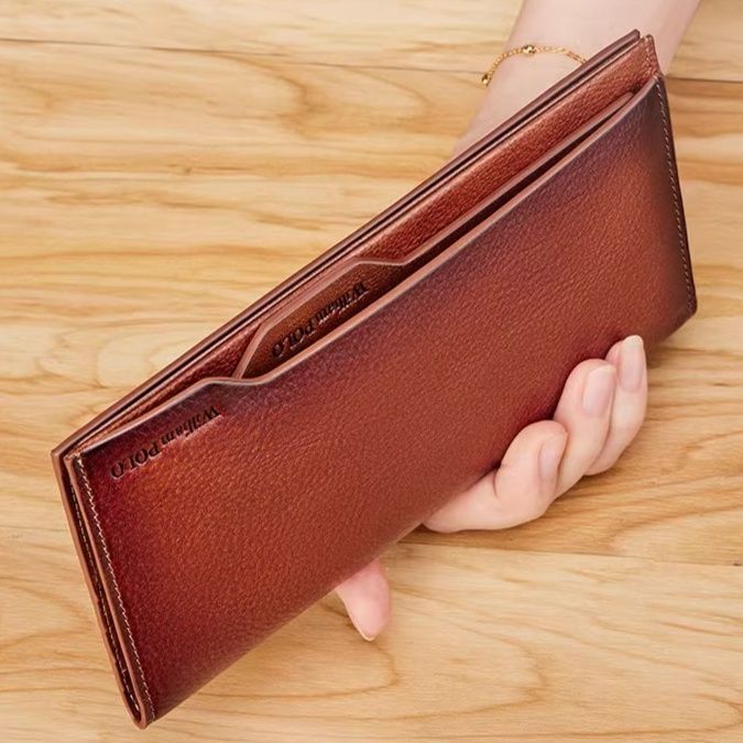 メンズ長財布 小型 スマートポケット紳士財布