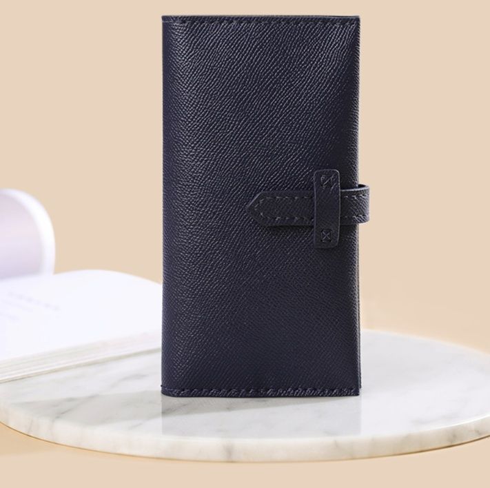 メンズ長財布 薄い 上質レザー スマート長財布