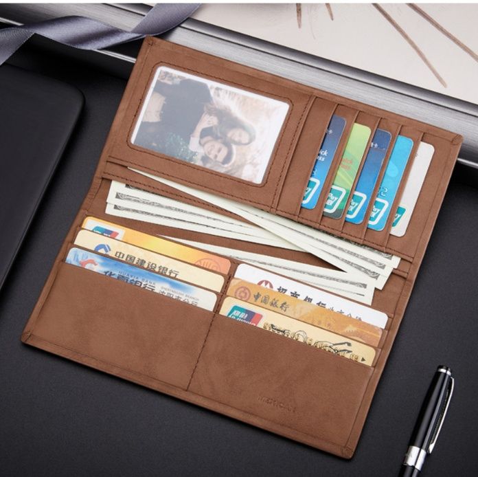 メンズ長財布 小型 すっきり収納