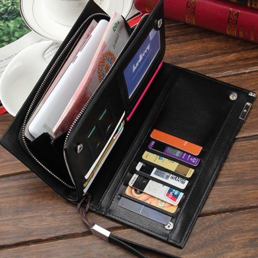 メンズ長財布 上質細工の薄型紳士財布