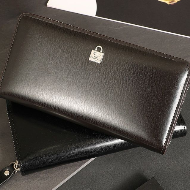 メンズ長財布 鍵モチーフ洗練コンパクト長財布