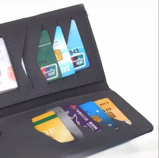 メンズ長財布 多機能カード収納薄型長財布