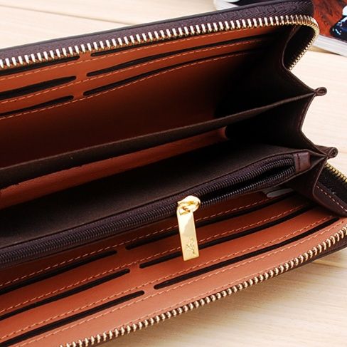 メンズ長財布 職人技巧ファスナー長財布