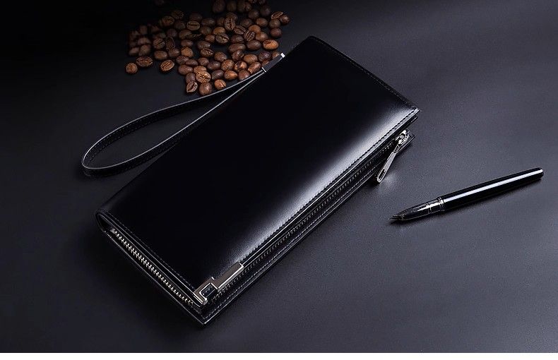 メンズ長財布 多機能大容量スマート長財布