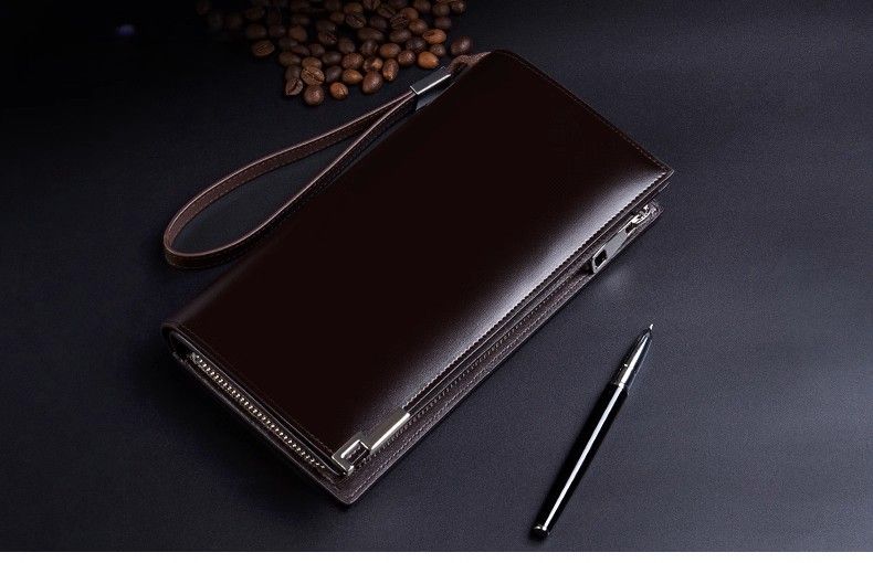 メンズ長財布 多機能大容量スマート長財布
