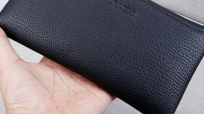 メンズ長財布 薄い 本革型押し仕様超薄型スリム長財布