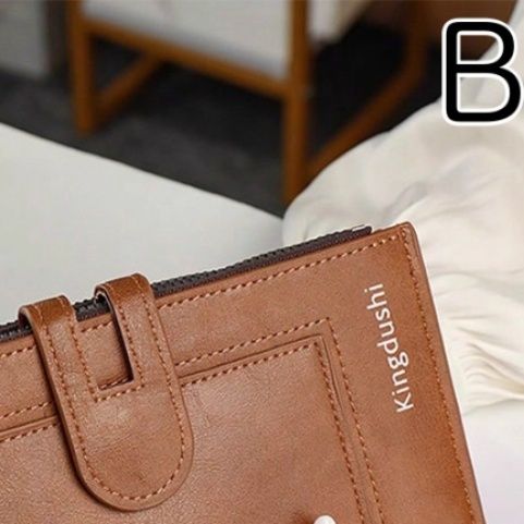 メンズ長財布 薄い 合成皮革 札入れ カード入れ