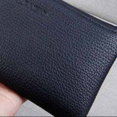 メンズ長財布 薄い 本革型押し仕様超薄型スリム長財布