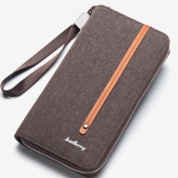 メンズ長財布 多機能カードポケット付き薄型長財布