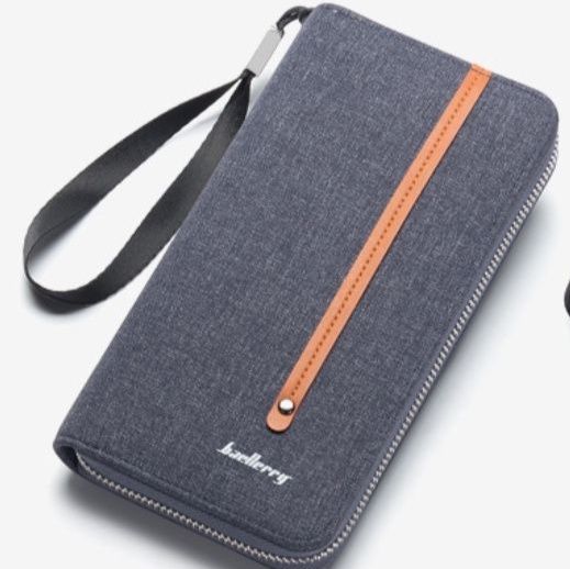 メンズ長財布 多機能カードポケット付き薄型長財布