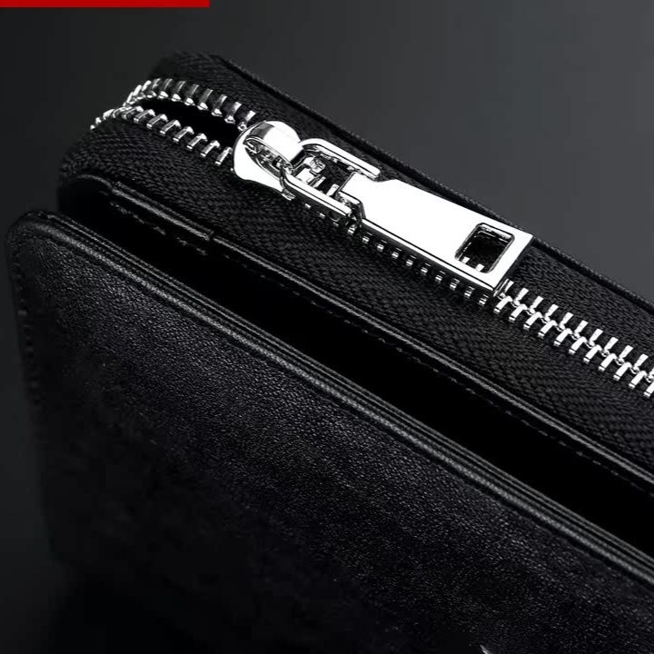 メンズ長財布 動物刺繍デザイン多機能ジッパー長財布