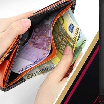 メンズ長財布 薄型設計多機能収納長財布