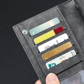 メンズ長財布 多機能ジップ式スマートフォン収納長財布