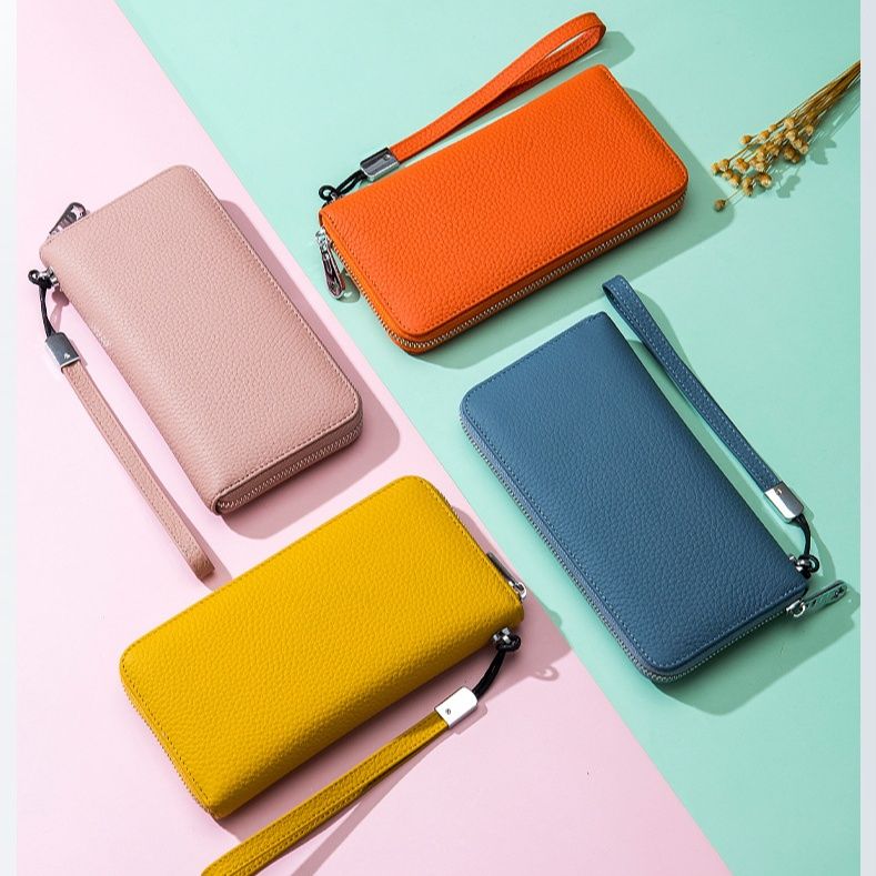 メンズ長財布 本革ラウンドファスナー長財布