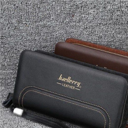 メンズ長財布 男性用コンパクト長財布 大容量クラッチタイプ