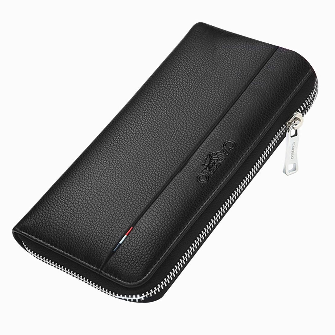 メンズ長財布 ラウンドファスナー式本革メンズ長財布