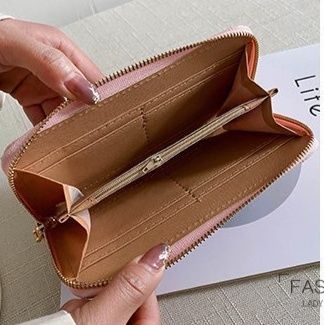 メンズ長財布 型押しクロコダイル風ラウンドファスナー長財布