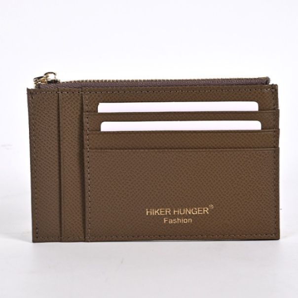 メンズ長財布 本革薄型カードケース付きファスナー長財布