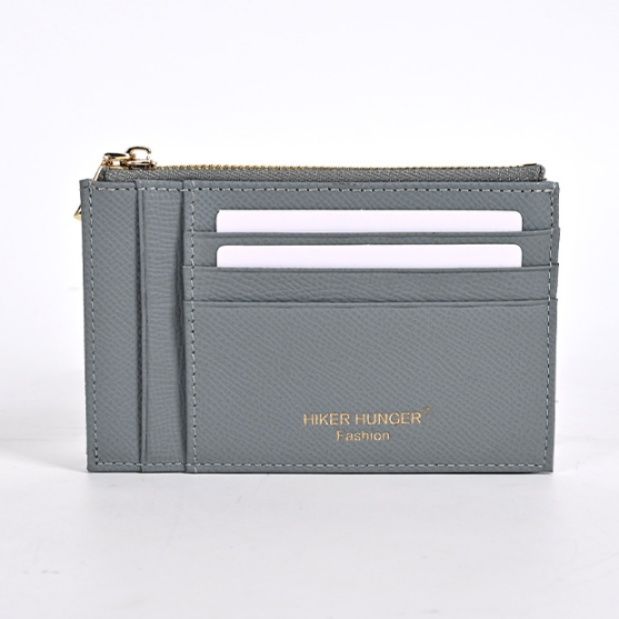 メンズ長財布 本革薄型カードケース付きファスナー長財布