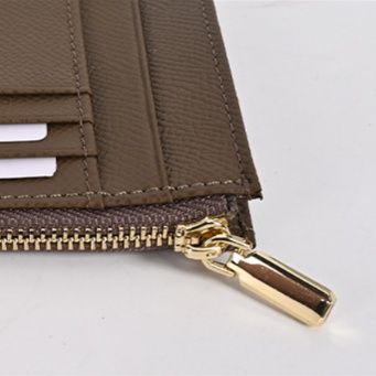 メンズ長財布 本革薄型カードケース付きファスナー長財布