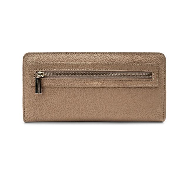 メンズ長財布 スリム設計大容量ファスナーポケット付き長財布