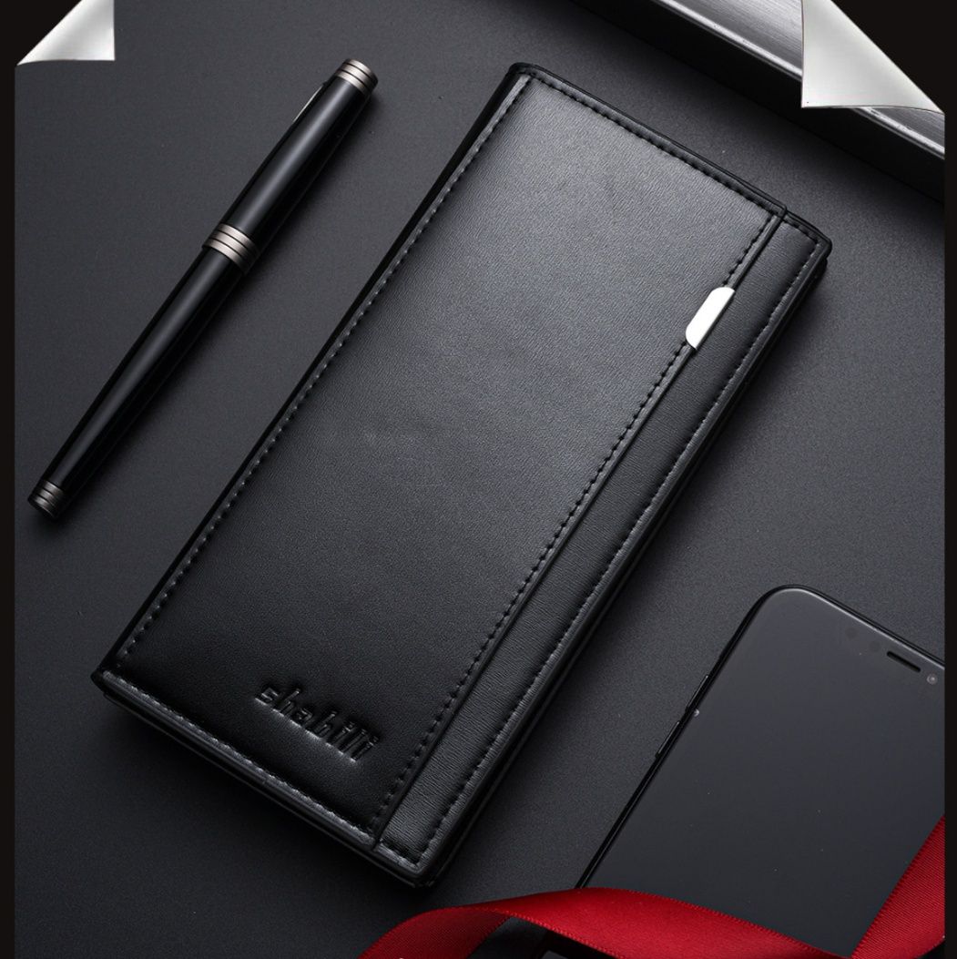 メンズ長財布 超薄型多機能紳士用長財布