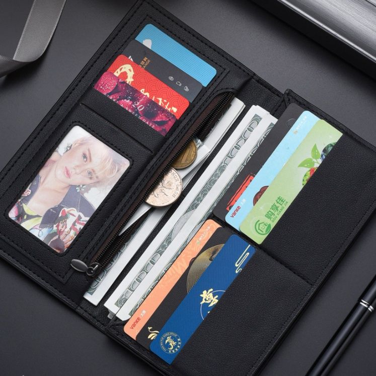 メンズ長財布 超薄型多機能紳士用長財布