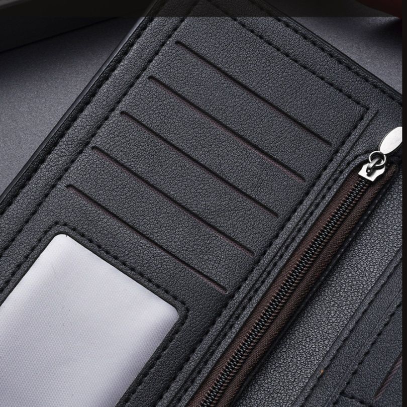 メンズ長財布 超薄型多機能紳士用長財布