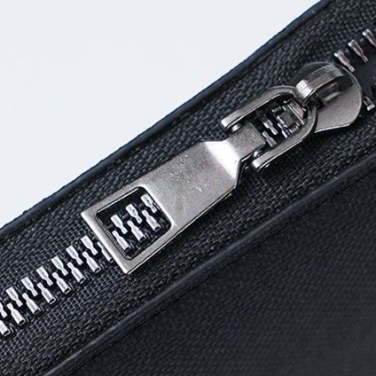 メンズ長財布 上質レザー仕様ラウンドファスナー長財布