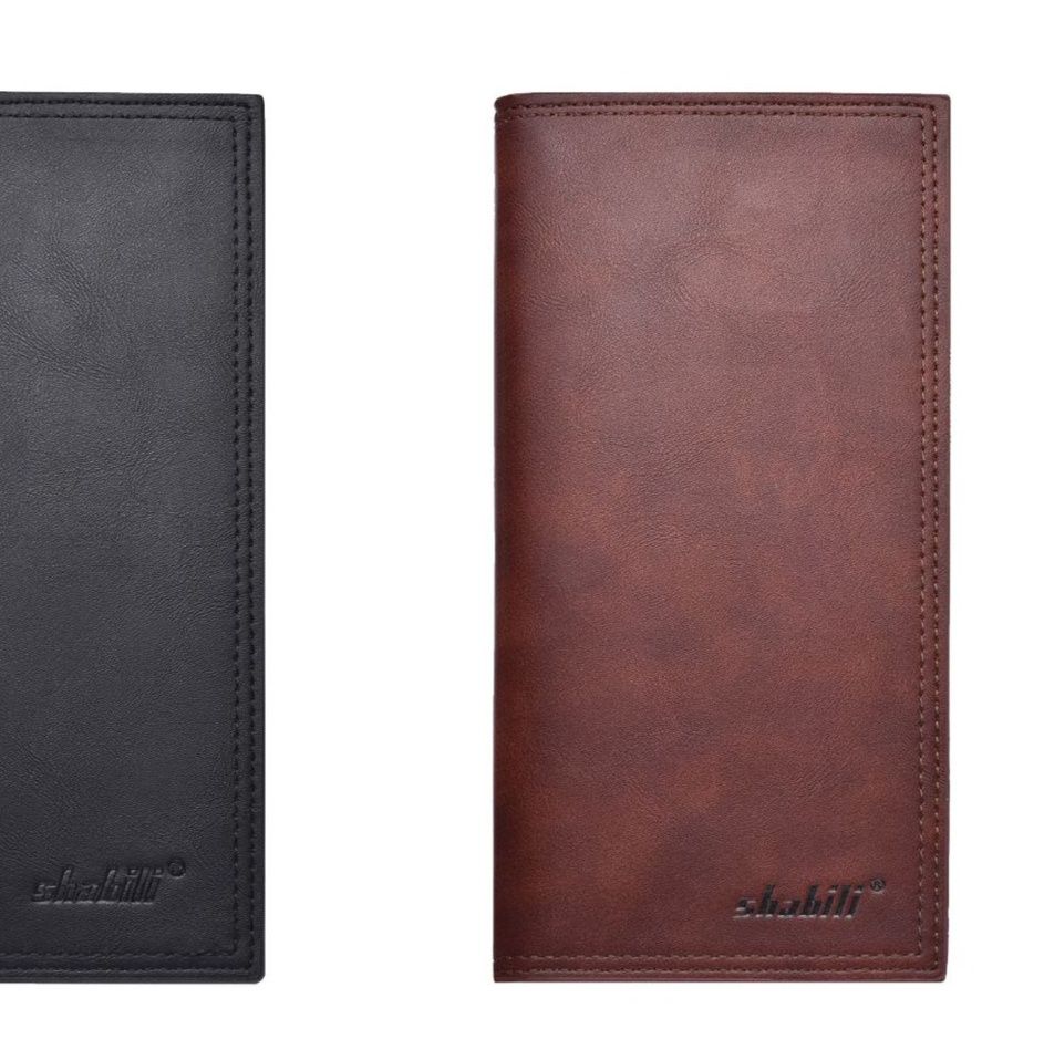 メンズ長財布 復古風薄型二つ折り長財布