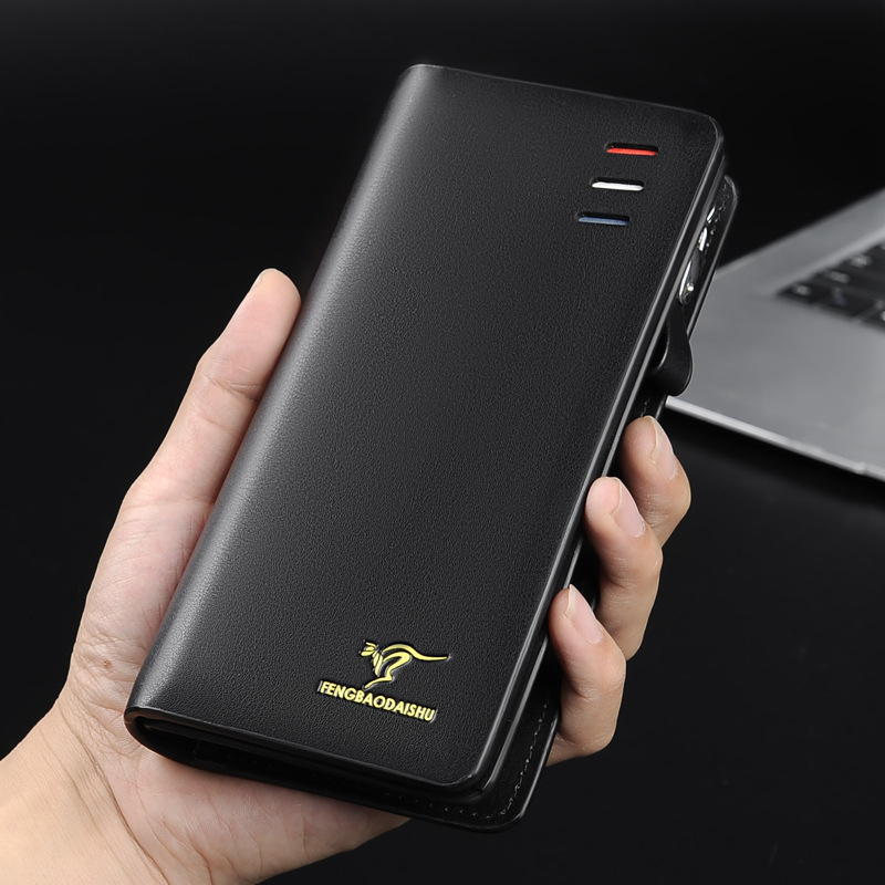 メンズ長財布 多機能スマホ収納長財布
