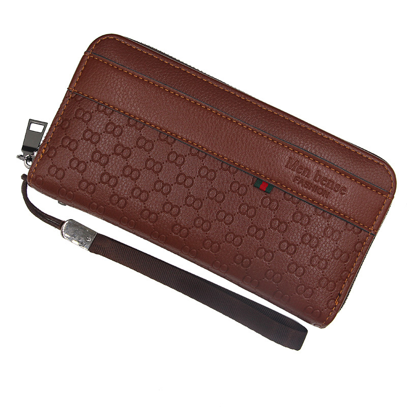 メンズ長財布 スマートエンボス型押し薄型長財布