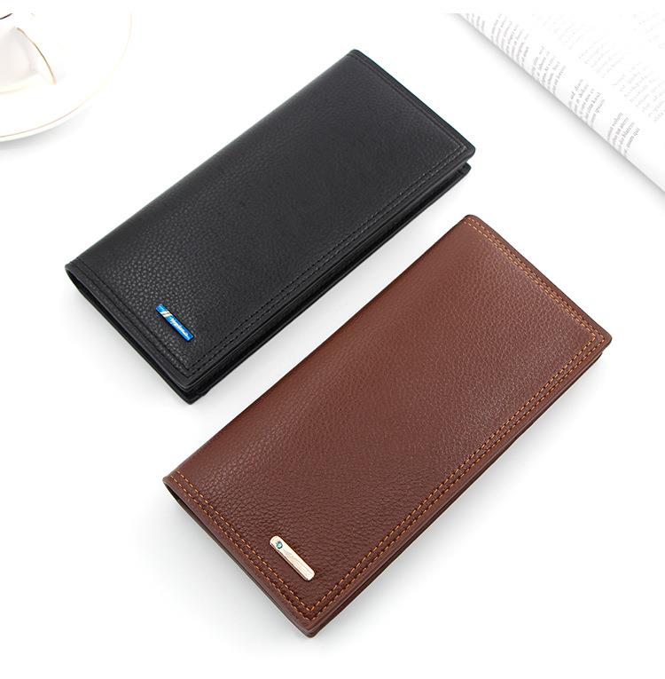 メンズ長財布 スマートスリム本革長財布