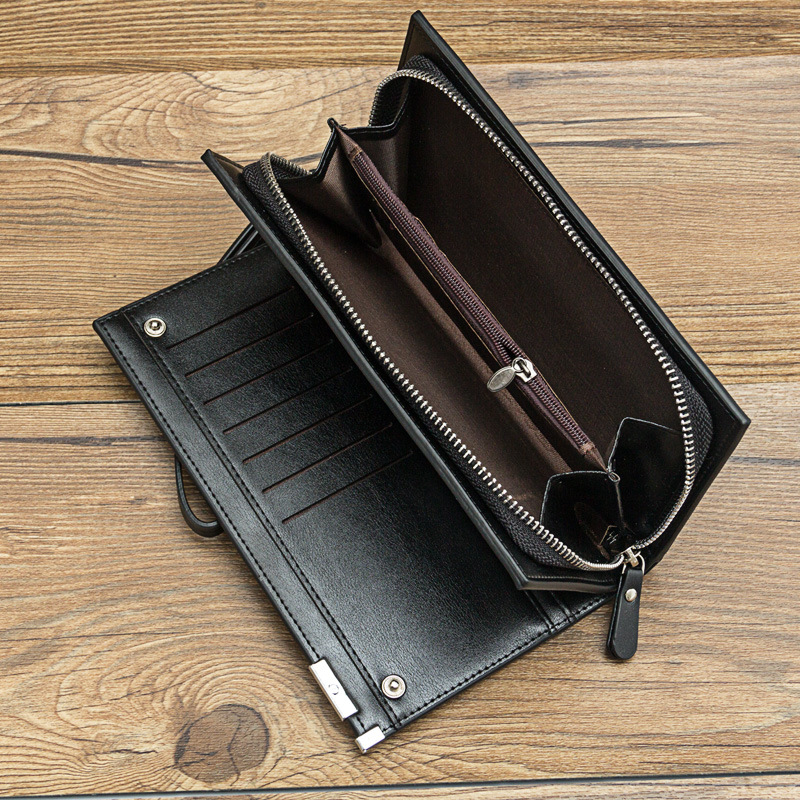 メンズ長財布 上質細工の薄型紳士財布