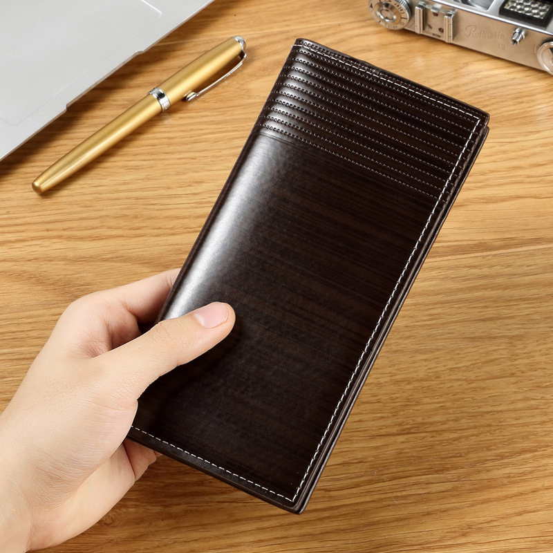 メンズ長財布 本革スリムライン多収納メンズ長財布