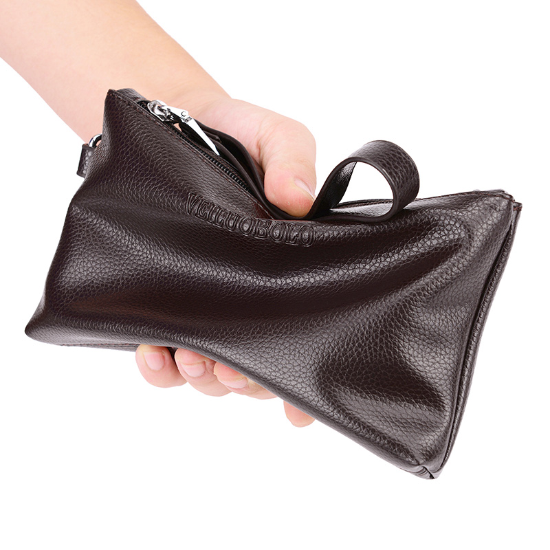 メンズ長財布 コンパクト 薄型スリムクラッチ財布