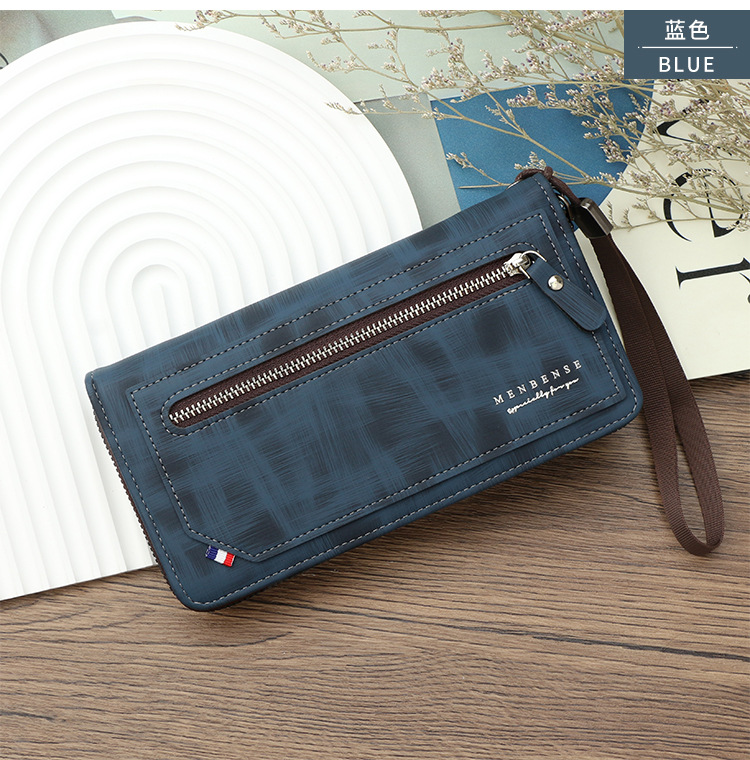 メンズ長財布 スマートジップ薄型長財布
