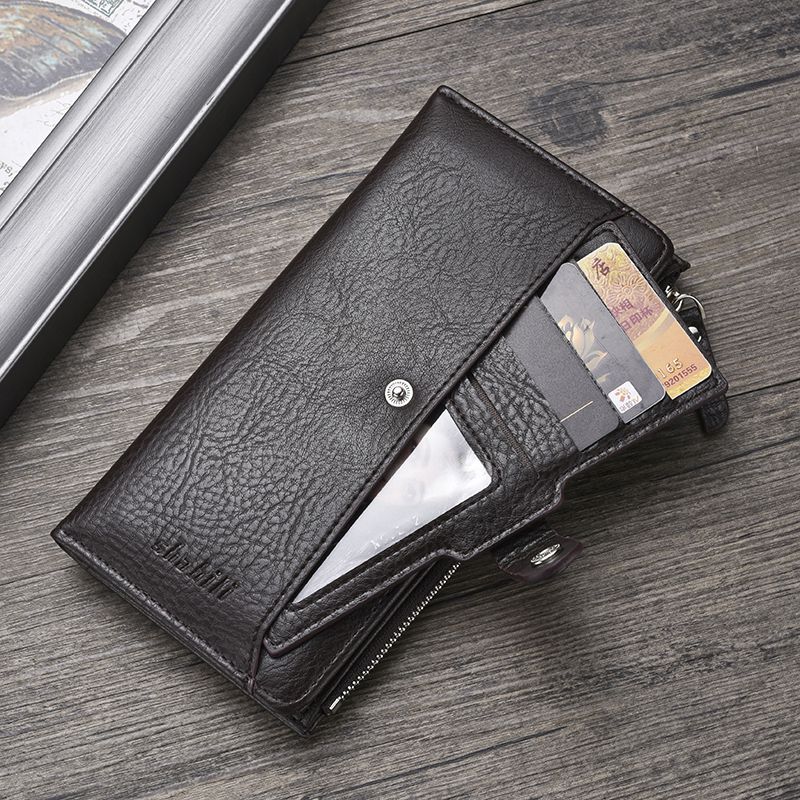 メンズ長財布 薄い スマートスナップ薄型長財布