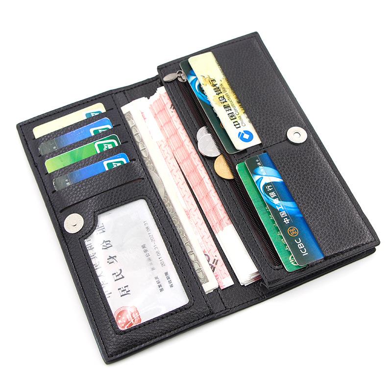 メンズ長財布 スマートスリム本革長財布