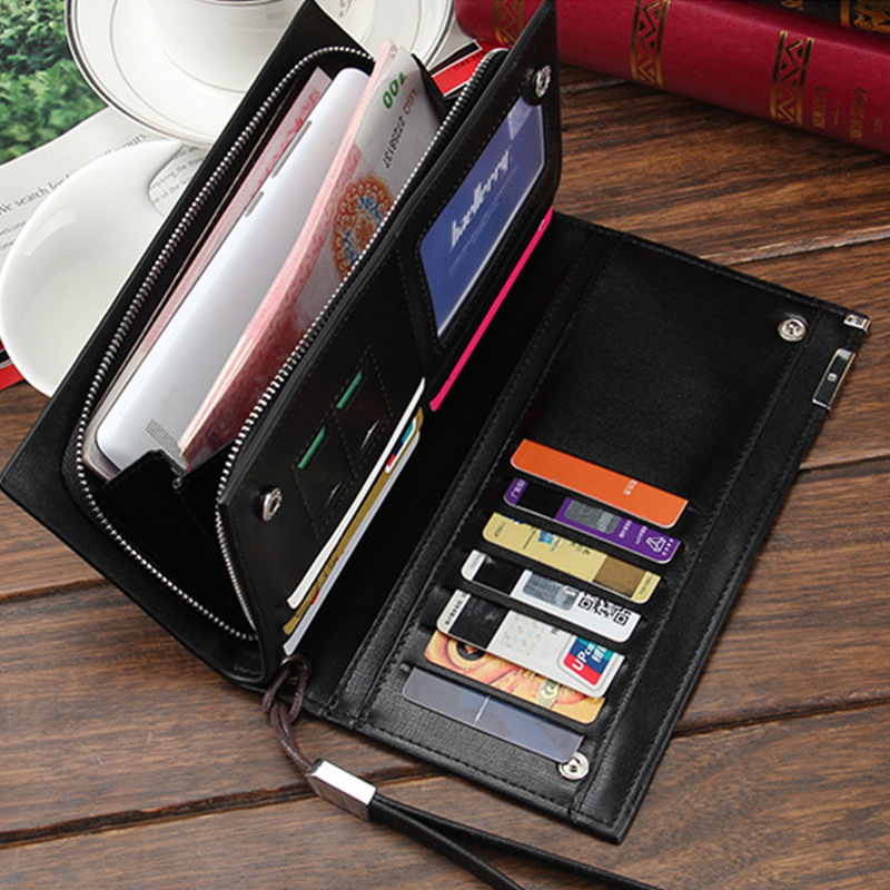 メンズ長財布 上質細工の薄型紳士財布