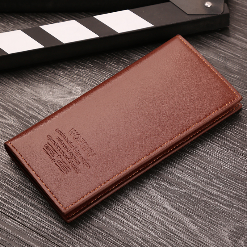 メンズ長財布 薄い 本革スマート薄型長財布