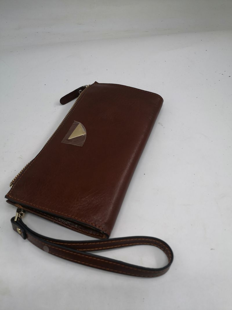 メンズ長財布 小型 スマート菱形飾り