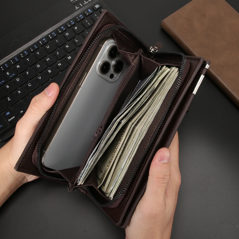 メンズ長財布 スマートスリム 本革長財布