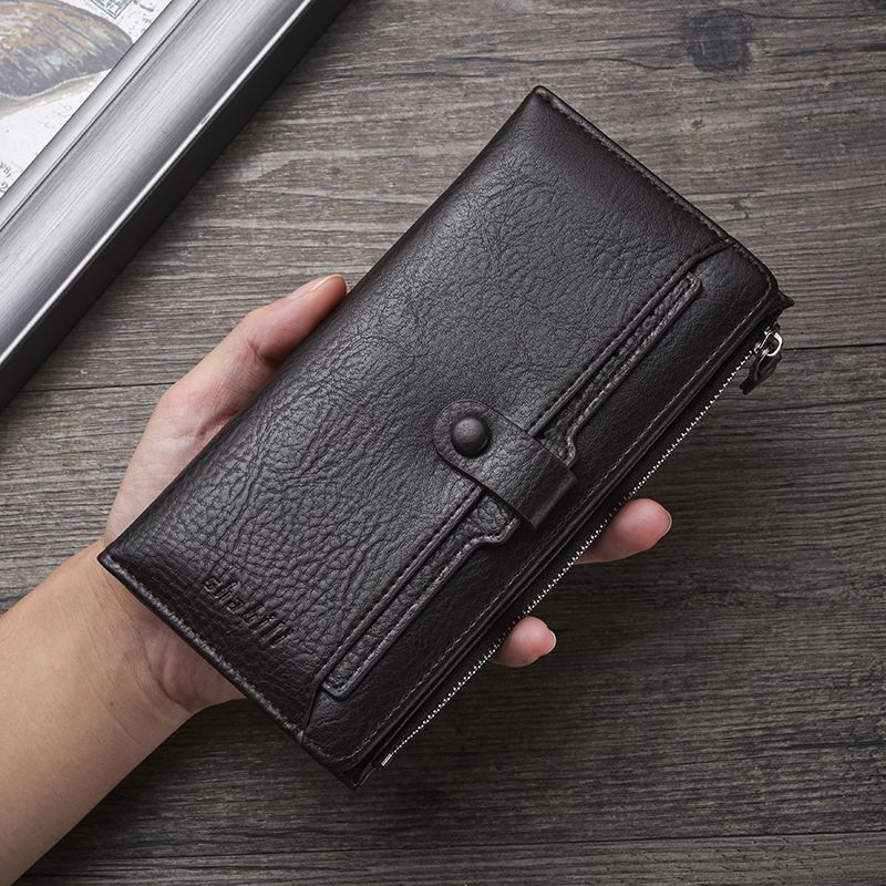 メンズ長財布 薄い スマートスナップ薄型長財布