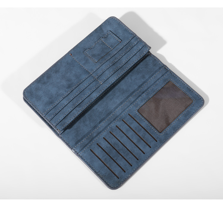 メンズ長財布 上質素材使用多機能収納メンズ長財布