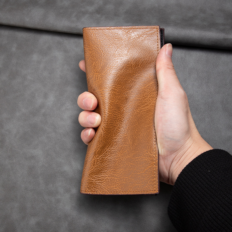 メンズ長財布 薄い 本革スリム薄型スマート長財布 