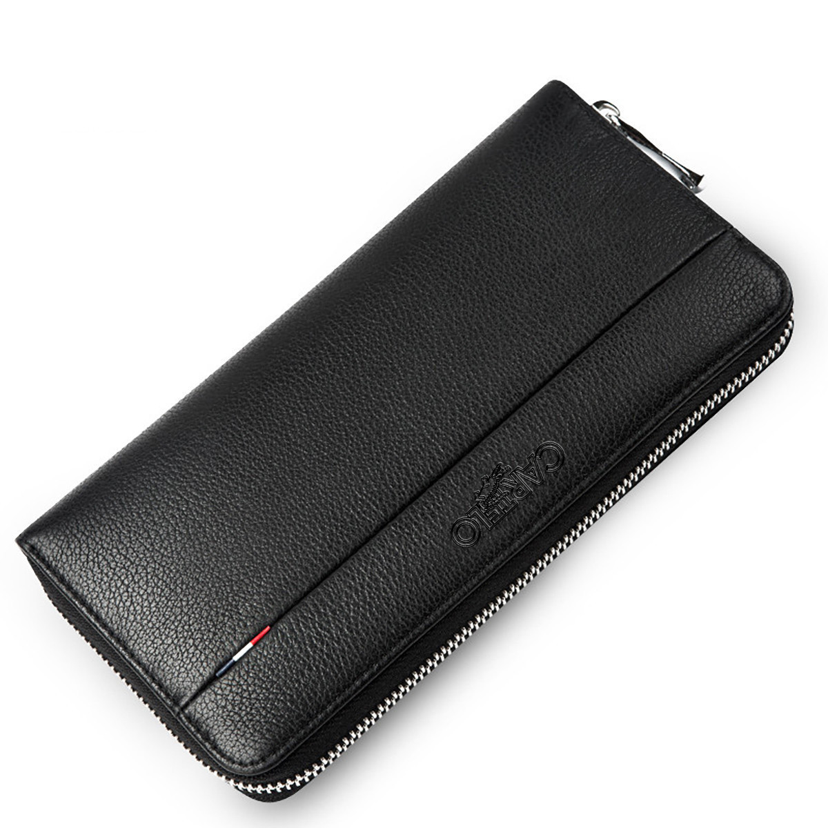 メンズ長財布 ラウンドファスナー式本革メンズ長財布