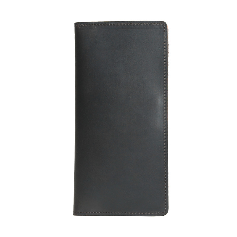 メンズ長財布 本革手縫い仕上げ薄型二つ折り長財布